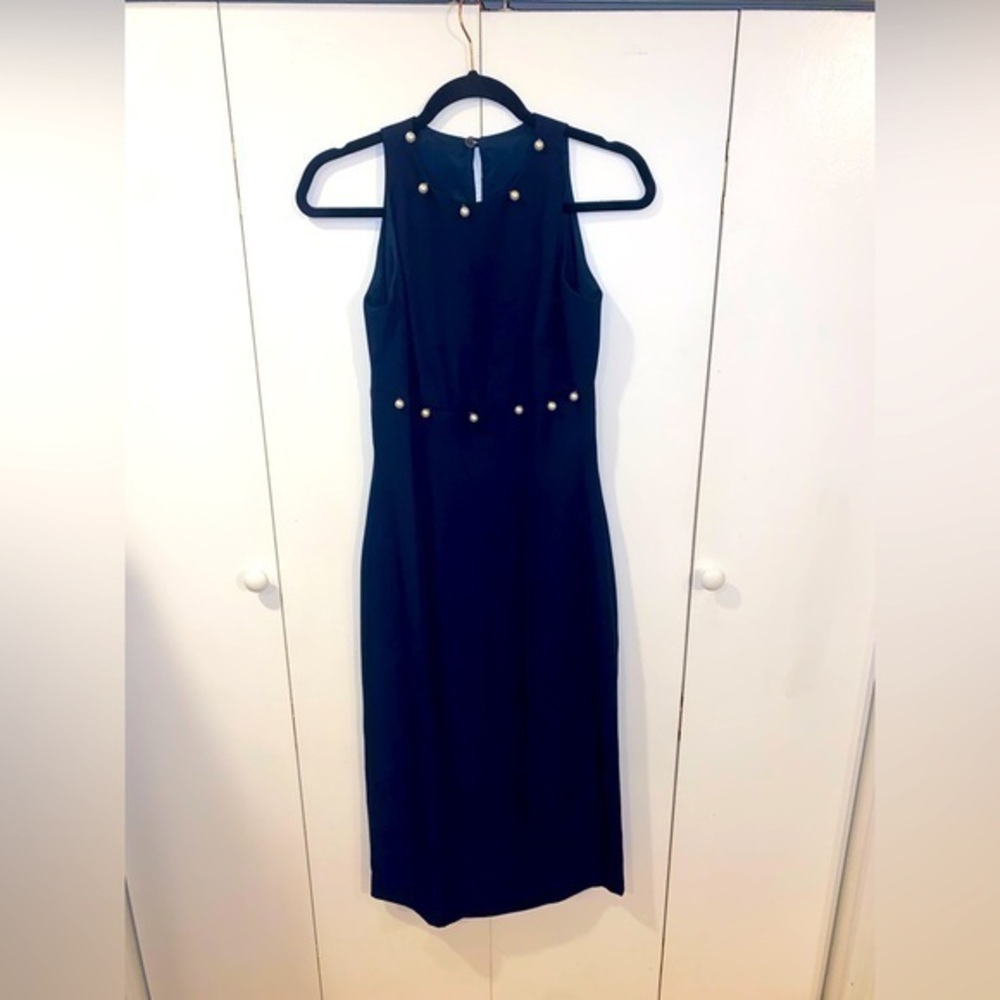 Watters and Watters Blue Pearl midi dress